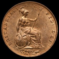 1841 Queen Victoria Young Head Copper Halfpenny Reverse
