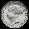 1884 Queen Victoria Young Head Silver Sixpence Obverse