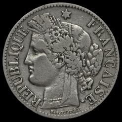 France 1887 Silver 2 Francs Obverse