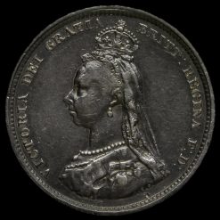 1888 Queen Victoria Jubilee Head Silver Shilling Obverse
