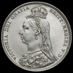1892 Queen Victoria Jubilee Head Silver Shilling Obverse