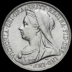 1900 Queen Victoria Veiled Head Silver Florin Obverse