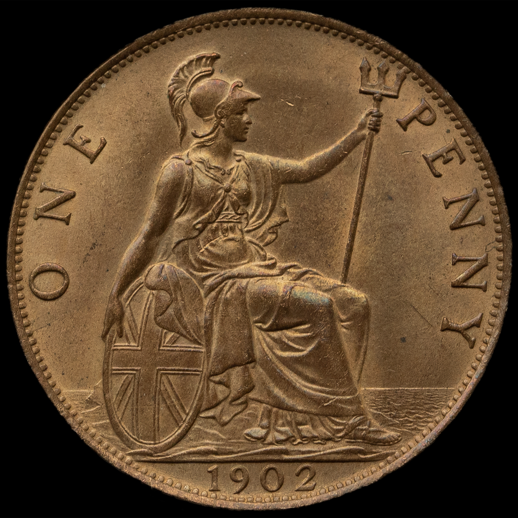 1902 Edward VII High Tide Penny