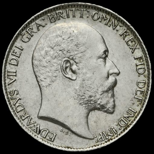 1902 Edward VII Silver Sixpence Obverse