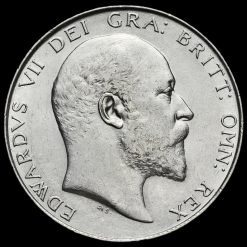 1909 Edward VII Silver Half Crown Obverse