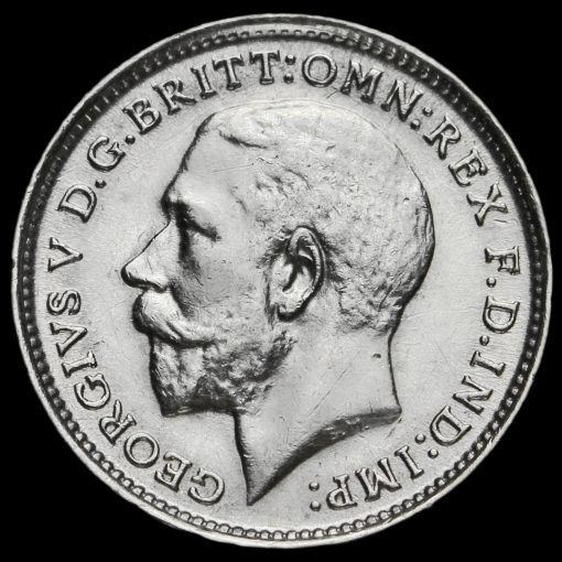 1911 George V Silver Threepence Obverse