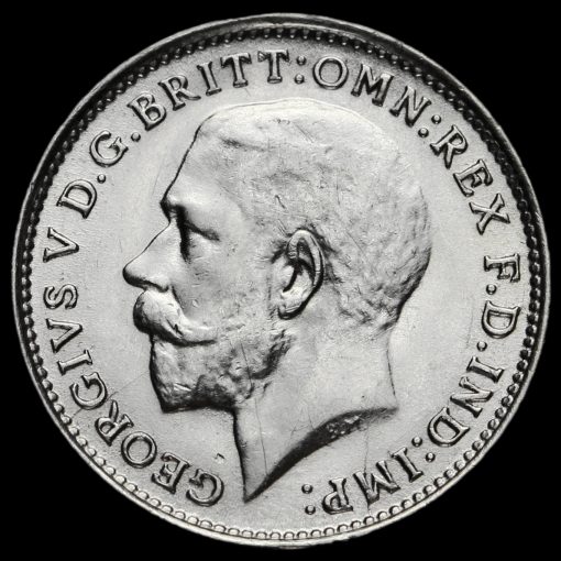 1914 George V Silver Threepence Obverse