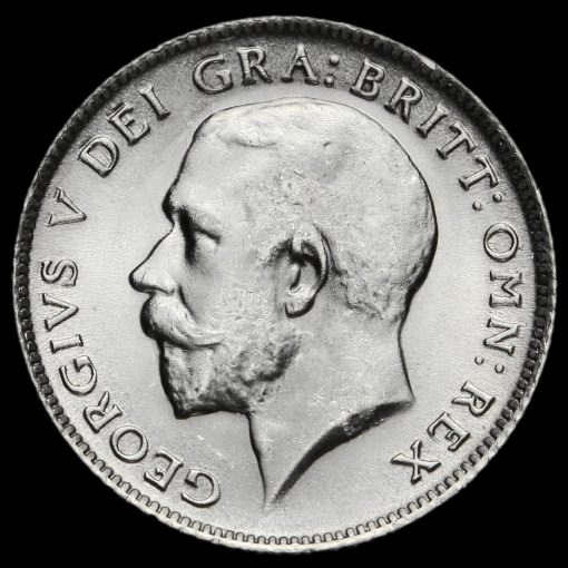 1919 George V Silver Sixpence Obverse