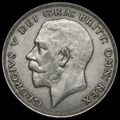 1922 George V Silver Half Crown Obverse