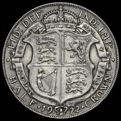 1922 George V Silver Half Crown Reverse