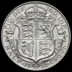 1922 George V Silver Half Crown Reverse