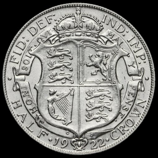 1922 George V Silver Half Crown Reverse