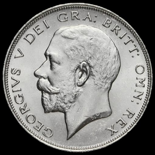 1924 George V Silver Half Crown Obverse