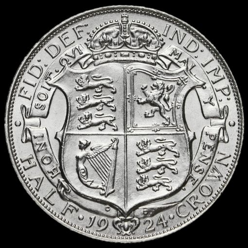1924 George V Silver Half Crown Reverse
