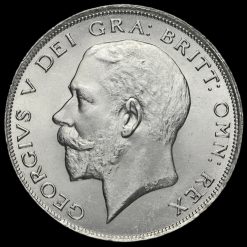 1924 George V Silver Half Crown Obverse