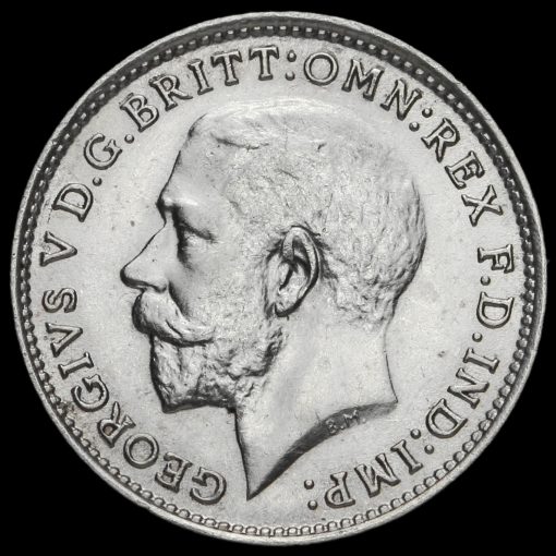 1925 George V Silver Threepence Obverse
