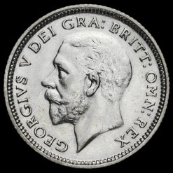 1927 George V Silver Sixpence Obverse