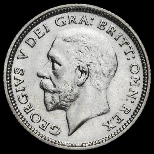 1927 George V Silver Sixpence Obverse