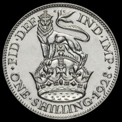1928 George V Silver Shilling Reverse