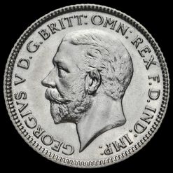 1929 George V Silver Sixpence Obverse