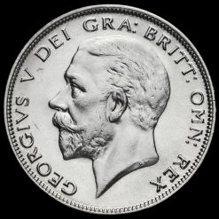 1929 George V Silver Half Crown Obverse