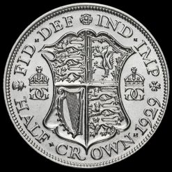 1929 George V Silver Half Crown Reverse