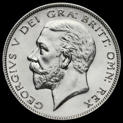 1929 George V Silver Half Crown Obverse