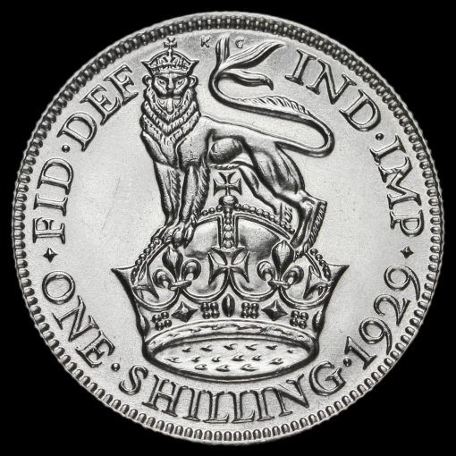 1929 George V Silver Shilling Reverse
