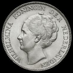 Netherlands 1930 Silver 1 Gulden Obverse