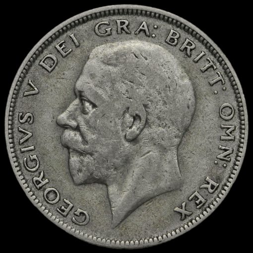 1930 George V Silver Half Crown Obverse