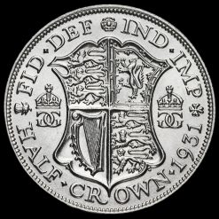 1931 George V Silver Half Crown Reverse