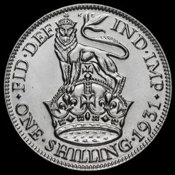 1931 George V Silver Shilling Reverse