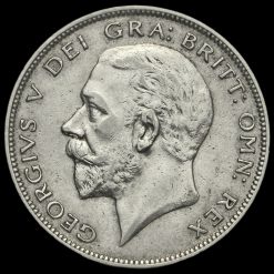 1934 George V Silver Half Crown Obverse