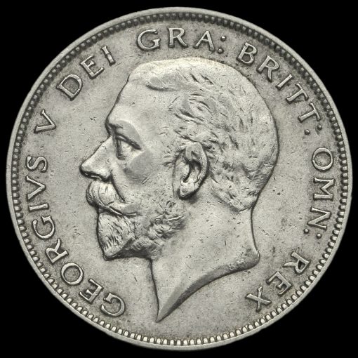 1934 George V Silver Half Crown Obverse
