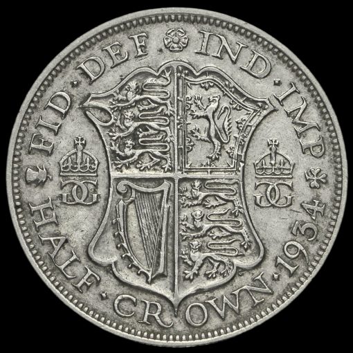 1934 George V Silver Half Crown Reverse