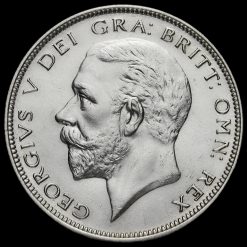 1934 George V Silver Half Crown Obverse