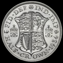 1934 George V Silver Half Crown Reverse
