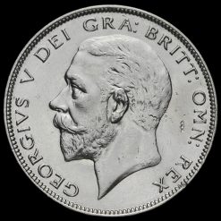 1934 George V Silver Half Crown Obverse