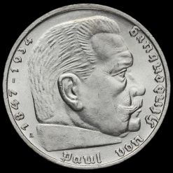 Germany 1935 A Silver 5 Reichsmark Reverse