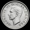 1937 George VI Silver Threepence Obverse