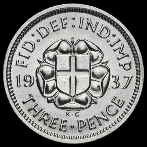 1937 George VI Silver Threepence Reverse