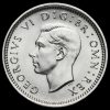 1938 George VI Silver Threepence Obverse