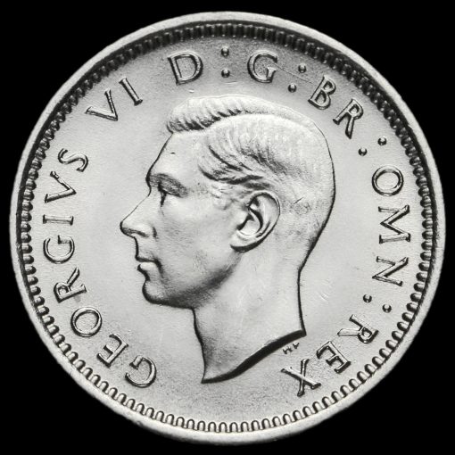 1938 George VI Silver Threepence Obverse