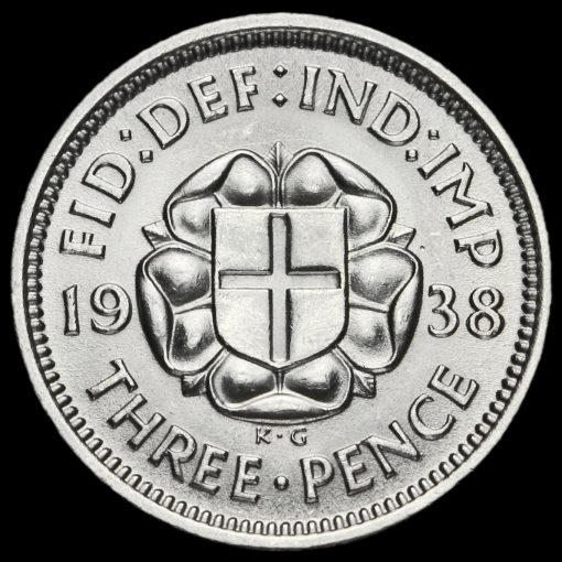 1938 George VI Silver Threepence Reverse