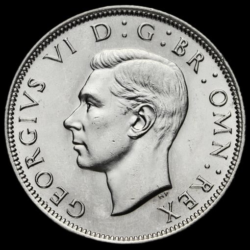 1940 George VI Silver Half Crown Obverse