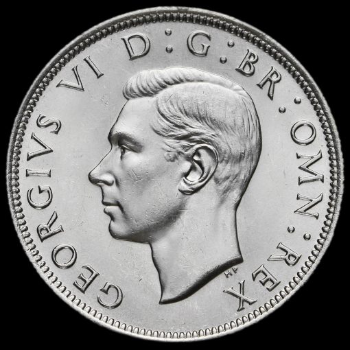 1940 George VI Silver Half Crown Obverse