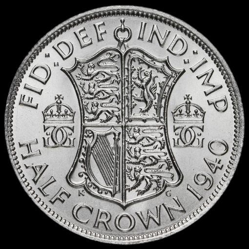1940 George VI Silver Half Crown Reverse