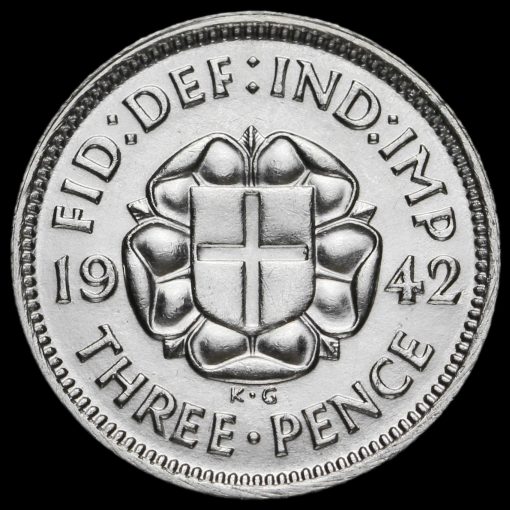 1942 George VI Silver Threepence Reverse