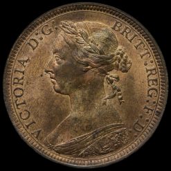 1887 Queen Victoria Halfpenny Obverse