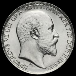 1909 Edward VII Silver Sixpence Obverse